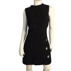 Worthington Dress, 12, Black, Silver conchos, Cinch/Pleated back, Sleeveless